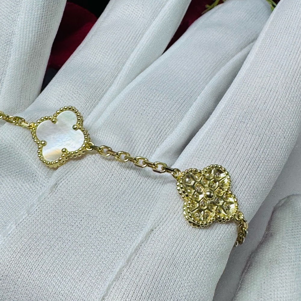 🍀SALE $1500 SET CUSTOM CLOVER MOTHER OF PEARL - Picture 9 of 13